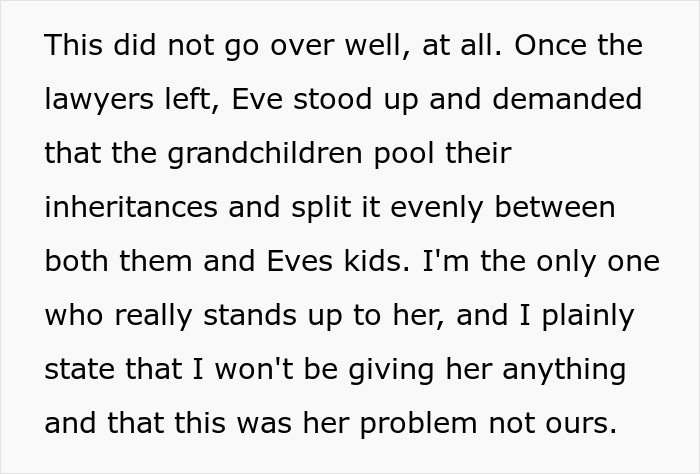 Woman Feels Entitled To Family’s Life-Changing Inheritance Just Because She Has 5 Kids, Gets A Reality Check Woman Feels Entitled To Family’s Life-Changing Inheritance Just Because She Has 5 Kids, Gets A Reality Check