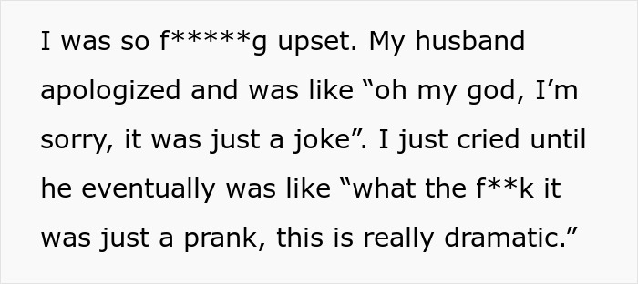 &ldquo;Harmless Prank&rdquo; Leaves 34-Weeks-Pregnant Wife Sobbing Uncontrollably, Husband Shifts The Blame