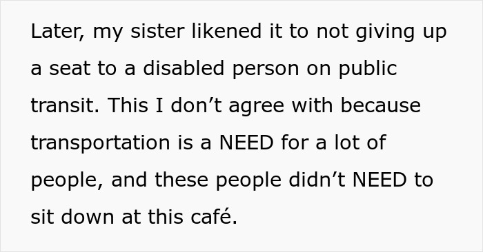 Woman Wants To Take Over Woman’s Entire Table So Her Injured Friend Can Sit But She Won’t Have It Woman Wants To Take Over Woman’s Entire Table So Her Injured Friend Can Sit But She Won’t Have It