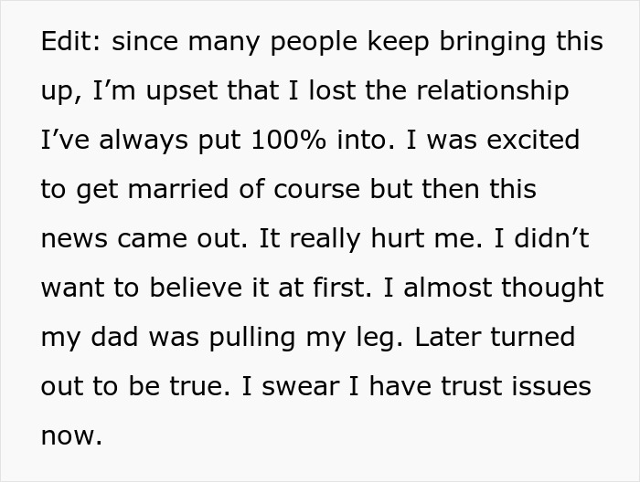 Woman&rsquo;s Affair With Her Sister&rsquo;s Fianc&eacute; Exposed By Dad, Bride Cuts Ties When She Finds Out Mom Knew