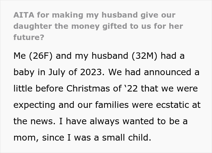 Entitled Man Splurges $4K Dad Gifted To His Kid, Puts Blame On Wife When She Asks Where It Went