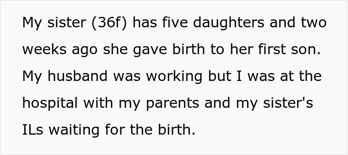 &ldquo;AITA For Leaving The Hospital After My Sister Gave Birth And Announced The Name Of Her Baby?&rdquo;