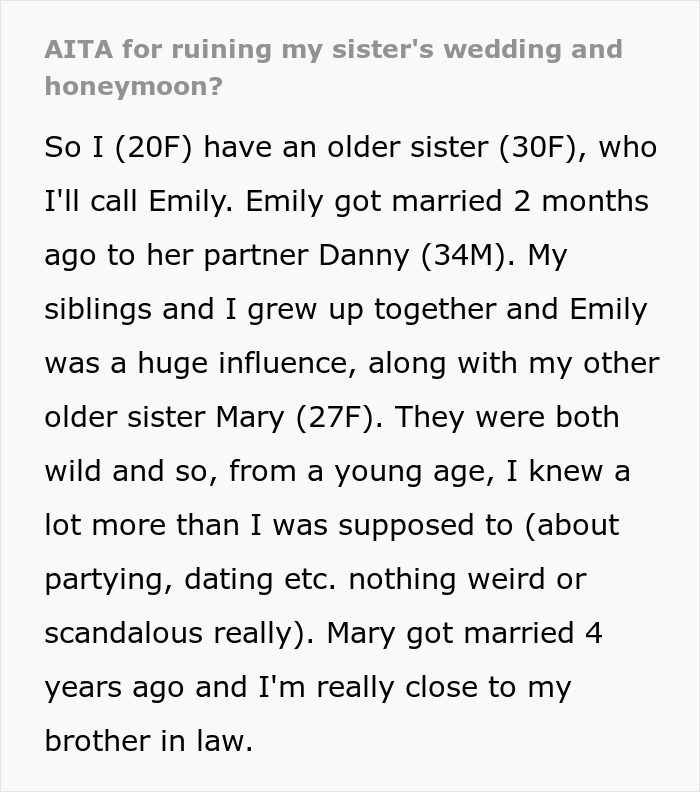 Woman&rsquo;s Wild Past Comes Back To Haunt Her After Sis Accidentally Tells Her Fianc&eacute; About It