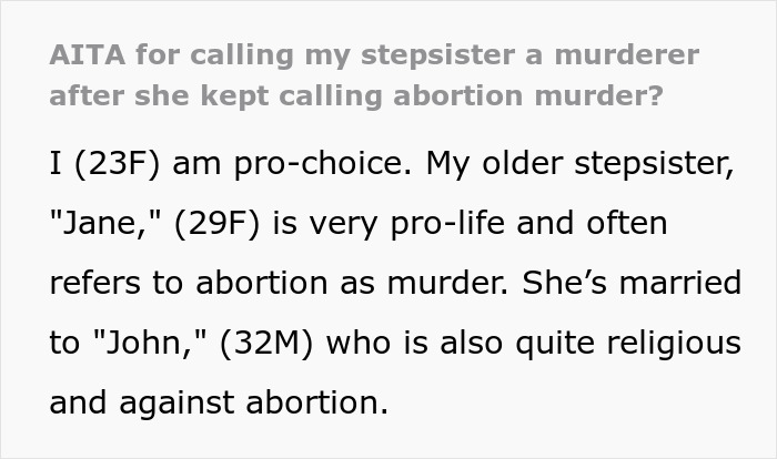 Sis Exposes Woman&rsquo;s Secret Abortion To Her Pro-Life Husband After Constant Shaming, Takes Heat