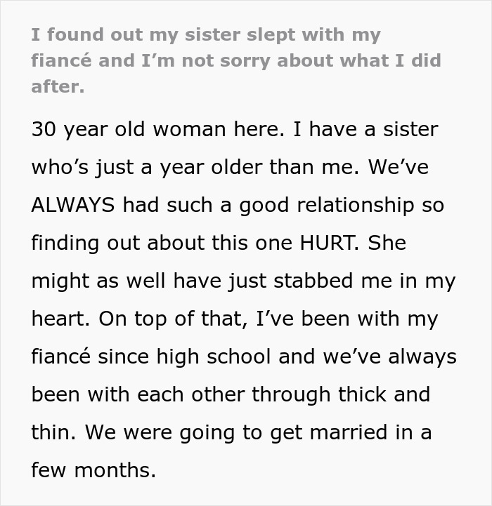 Woman&rsquo;s Affair With Her Sister&rsquo;s Fianc&eacute; Exposed By Dad, Bride Cuts Ties When She Finds Out Mom Knew