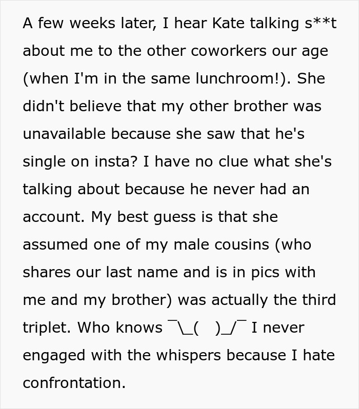 Woman Gets Bashed For Not Mentioning Her Brother Is Dead After Coworker Spread Rumors About Him Woman Gets Bashed For Not Mentioning Her Brother Is Dead After Coworker Spread Rumors About Him