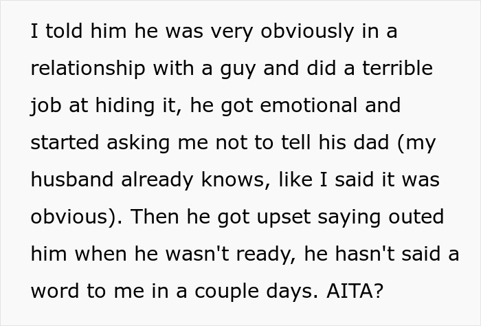 Parent Outs Son’s ‘Not-So-Secret’ Boyfriend, Bursts Out Laughing When He Says He’s Not Gay Parent Outs Son’s ‘Not-So-Secret’ Boyfriend, Bursts Out Laughing When He Says He’s Not Gay