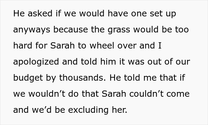 Bride Under Fire After Refusing To Exceed Budget For Brother&rsquo;s Disabled Fianc&eacute;e&rsquo;s Needs