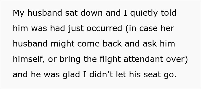 Man Tries To Make A Woman Give Up Her Husband&rsquo;s Seat For Him Until Another Passenger Humbles Him