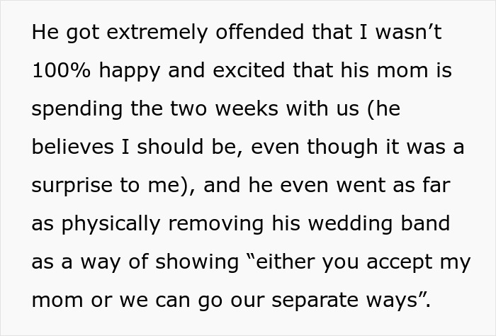 Woman Left Stunned After Man Forces Her To Choose Between His Mom Or Their Divorce Woman Left Stunned After Man Forces Her To Choose Between His Mom Or Their Divorce