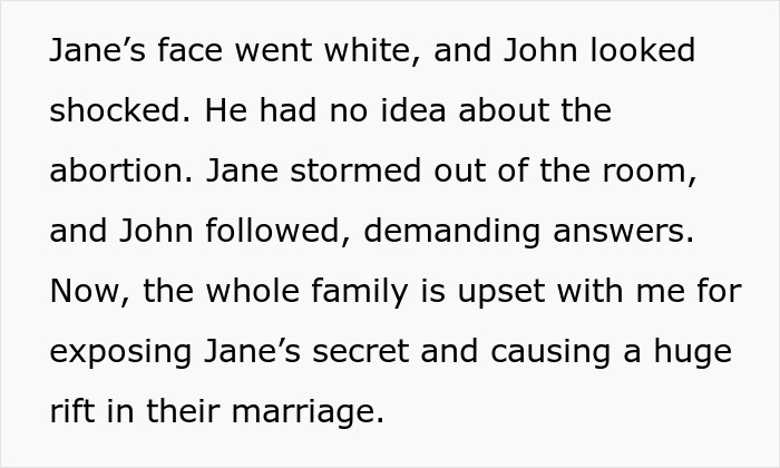 Sis Exposes Woman&rsquo;s Secret Abortion To Her Pro-Life Husband After Constant Shaming, Takes Heat