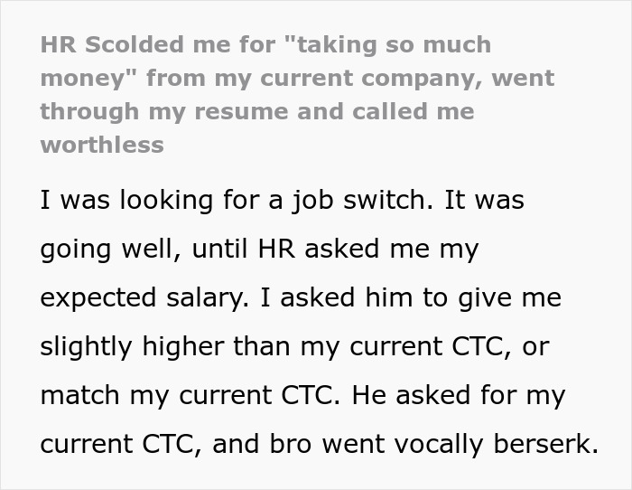 “He Just Kept Going”: Candidate's Simple Request Sparks Unexpected Fury As HR Goes Berserk “He Just Kept Going”: Candidate's Simple Request Sparks Unexpected Fury As HR Goes Berserk