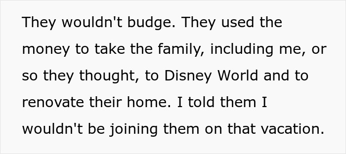 College Fund Wasted On Disney Trip Sparks Kid’s Quiet Rebellion, Parents Face It Years Later College Fund Wasted On Disney Trip Sparks Kid’s Quiet Rebellion, Parents Face It Years Later