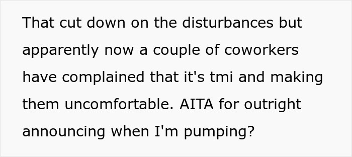 Mom Finds A Way To Keep Coworkers From Disturbing Her While She Pumps, Makes Them Uncomfortable