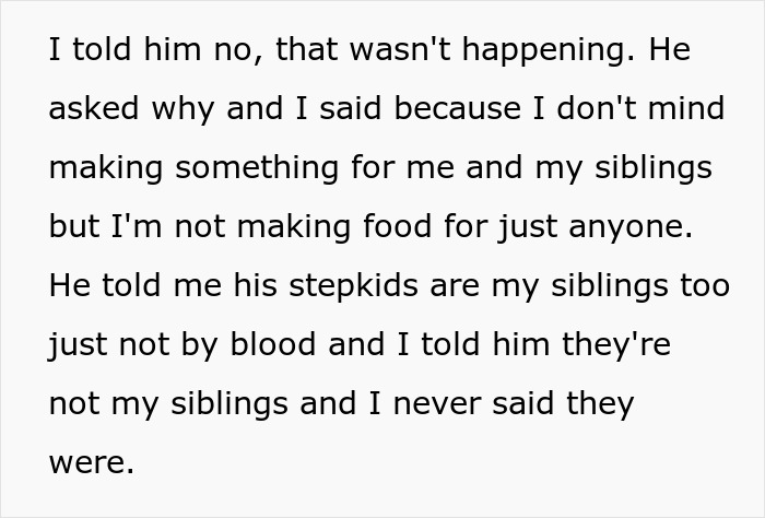 Entitled Dad Demands Bio Son Start Cooking For His Stepchildren, Gets Livid As Mom Supports Kid
