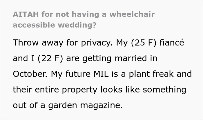 Bride Under Fire After Refusing To Exceed Budget For Brother&rsquo;s Disabled Fianc&eacute;e&rsquo;s Needs