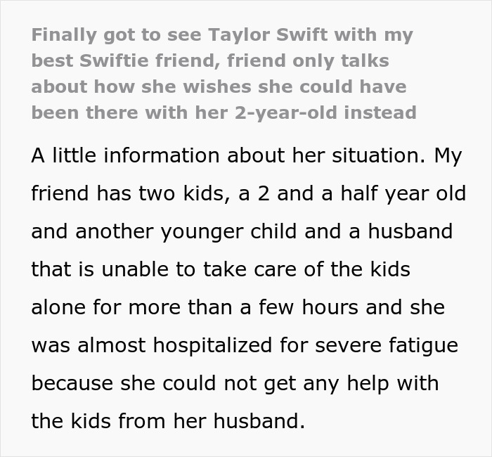 Mom Beside Herself After Going To Taylor Swift Concert As Her 2YO Isn&rsquo;t There, Upsets Friend