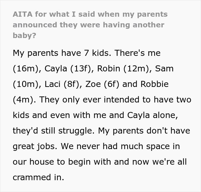 Parents Can&rsquo;t Understand Why Teen Is Not Excited About Their 8th Pregnancy, He Gets Really Honest