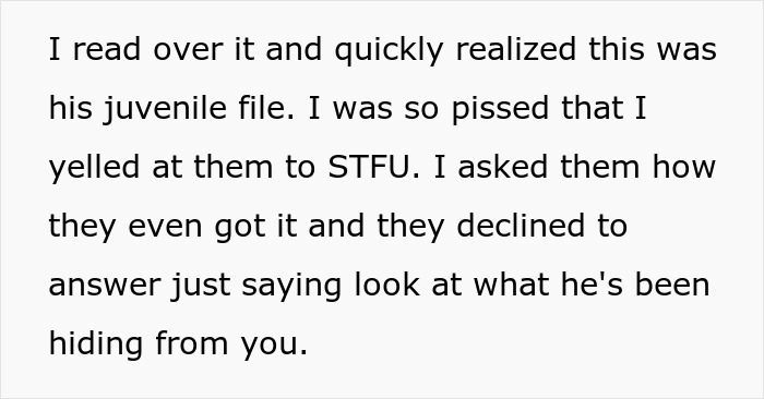 Woman Cuts Contact With Parents After They Dig Up Her Fianc&eacute;'s Juvenile File To Break Them Up