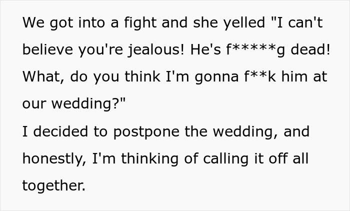 Man Starts Doubting If He Wants To Go Through With His Wedding After Fianc&eacute;e&rsquo;s Unhinged Request