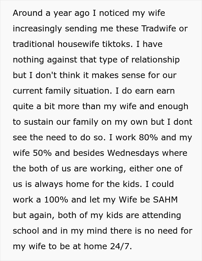 Man Jumps Straight To Divorce The Day His Wife Secretly Quits Her Job To Be A SAHM Man Jumps Straight To Divorce The Day His Wife Secretly Quits Her Job To Be A SAHM