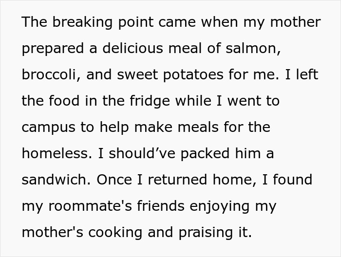 "They Never Asked And They Always Ate Everything": Woman Gets Revenge On Roommate "They Never Asked And They Always Ate Everything": Woman Gets Revenge On Roommate