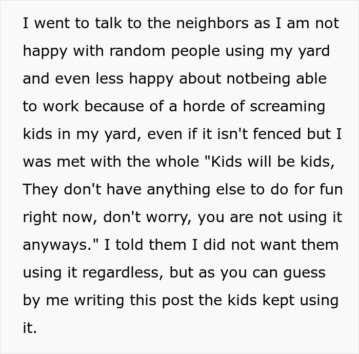 Entitled Parents Won&rsquo;t Stop Kids From Playing In Neighbor&rsquo;s Yard, Livid When They Put Up A Fence