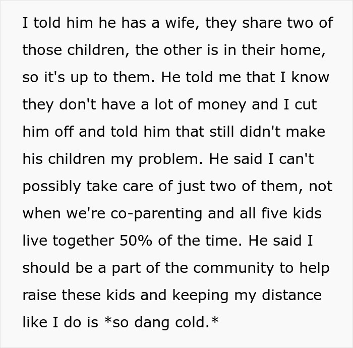 &ldquo;AITA For Reminding My Ex I&rsquo;m Only Responsible For Our Children And Not All Of His Kids?&rdquo;
