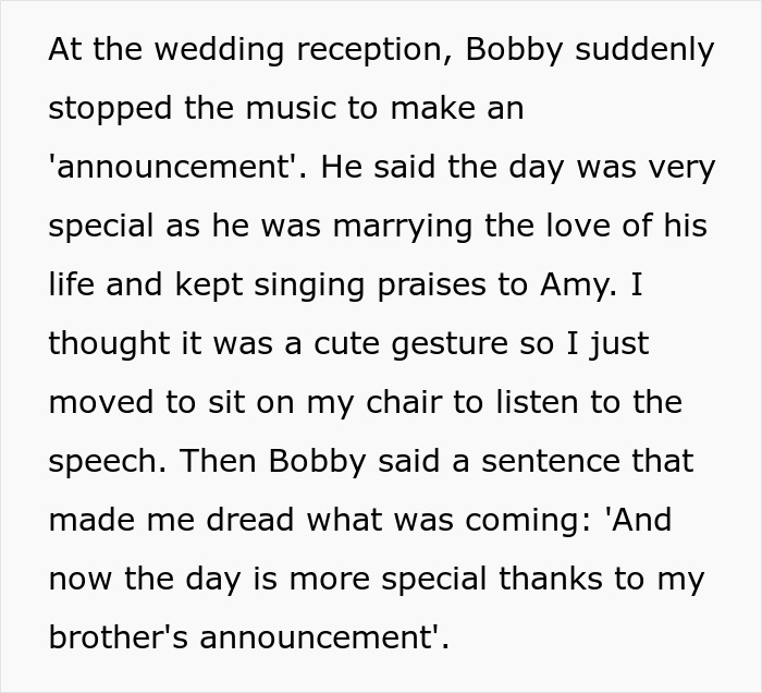 Two Relationships Come To An End After Proposal At Brother’s Wedding Didn’t Go As Planned Two Relationships Come To An End After Proposal At Brother’s Wedding Didn’t Go As Planned