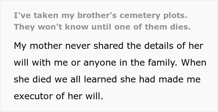 Man Thinks He Won, But Sister Planted Revenge That Will Commence At His Death Man Thinks He Won, But Sister Planted Revenge That Will Commence At His Death