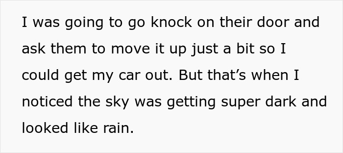 Neighbor Leaves Car Blocking Person&rsquo;s Driveway, They Stand Back And Let Nature Take Revenge