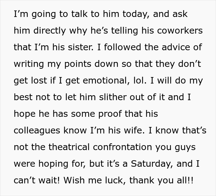 Husband Lies To Coworkers For 3 Years, Is Lost For Words When Wife Finds Out Husband Lies To Coworkers For 3 Years, Is Lost For Words When Wife Finds Out