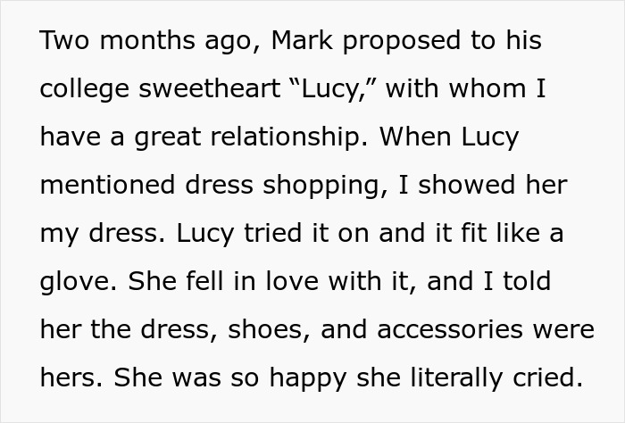 Stepdaughter Insults Woman's Wedding Dress, Creates Drama After She Gives It To Future DIL Stepdaughter Insults Woman's Wedding Dress, Creates Drama After She Gives It To Future DIL