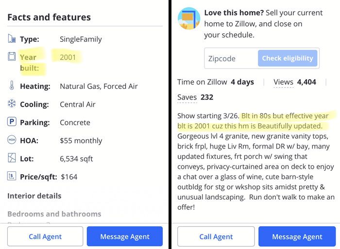 Real Estate Agent Lies About The Year The House Was Built In To Deceive Buyers