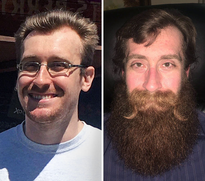 From A 1-Week Stubble To A 14-Month Beard. Any Recommendations For A Style Change, Or Is The Natural Beard The Way To Go?