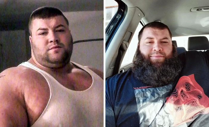 Stubble vs. Beard. Quite A Difference