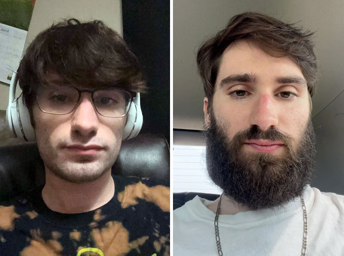 Without Beard vs. With Beard