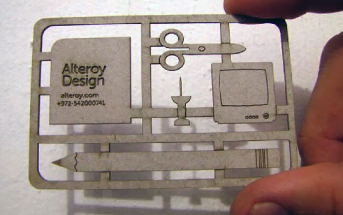 Alteroy Design’s Die-Cut Business Card