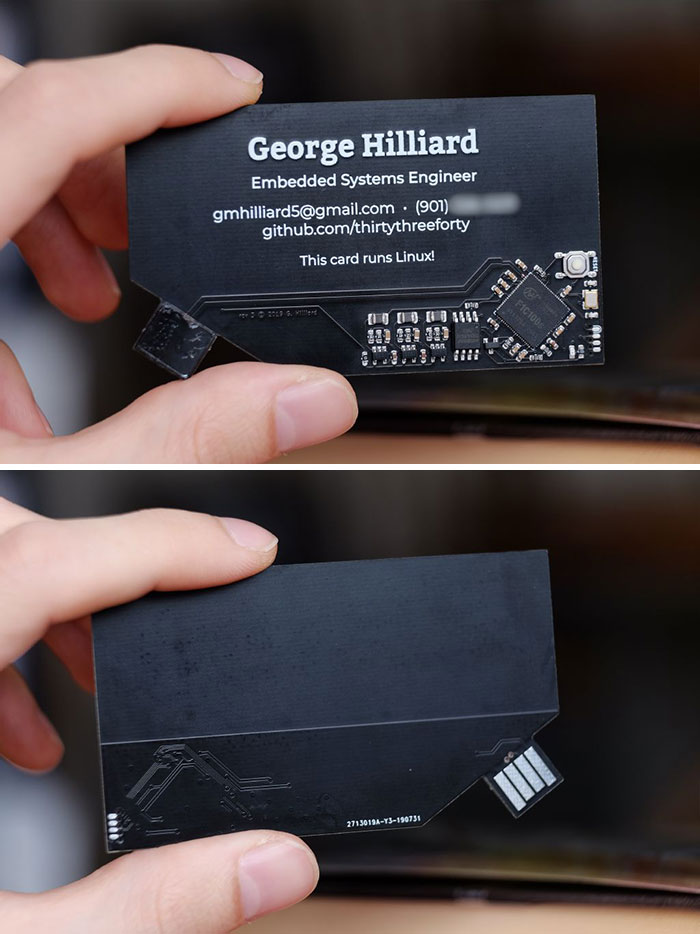 A Very Cool Business Card That Is A Mini Computer