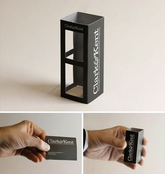 Pop-Out Phone Booth Business Cards