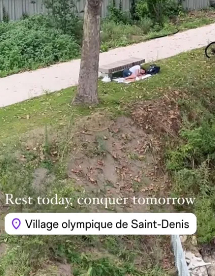 "Inexcusable": Viral Swimmer Spotted Sleeping In Park Amid Olympic Village Controversy