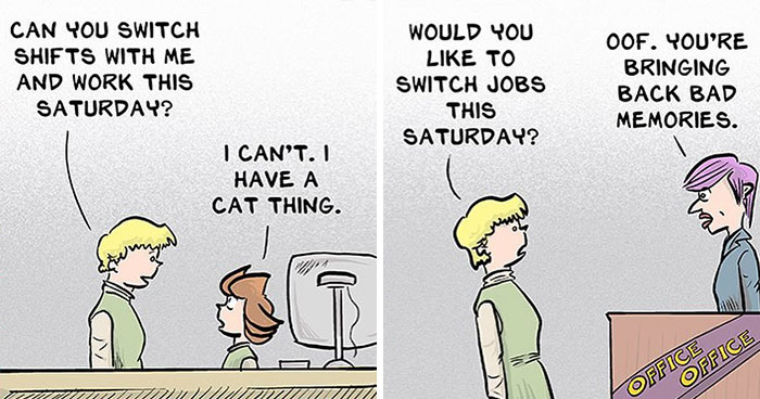 Artist Creates Humorous Comics About Retail Employees, And Here Are His 30 Recent Works