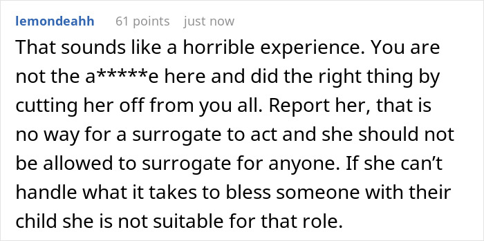&ldquo;[Am I The Jerk] For Cutting Off My Surrogate After She Made Me and My Husband Feel Uncomfortable?&rdquo;
