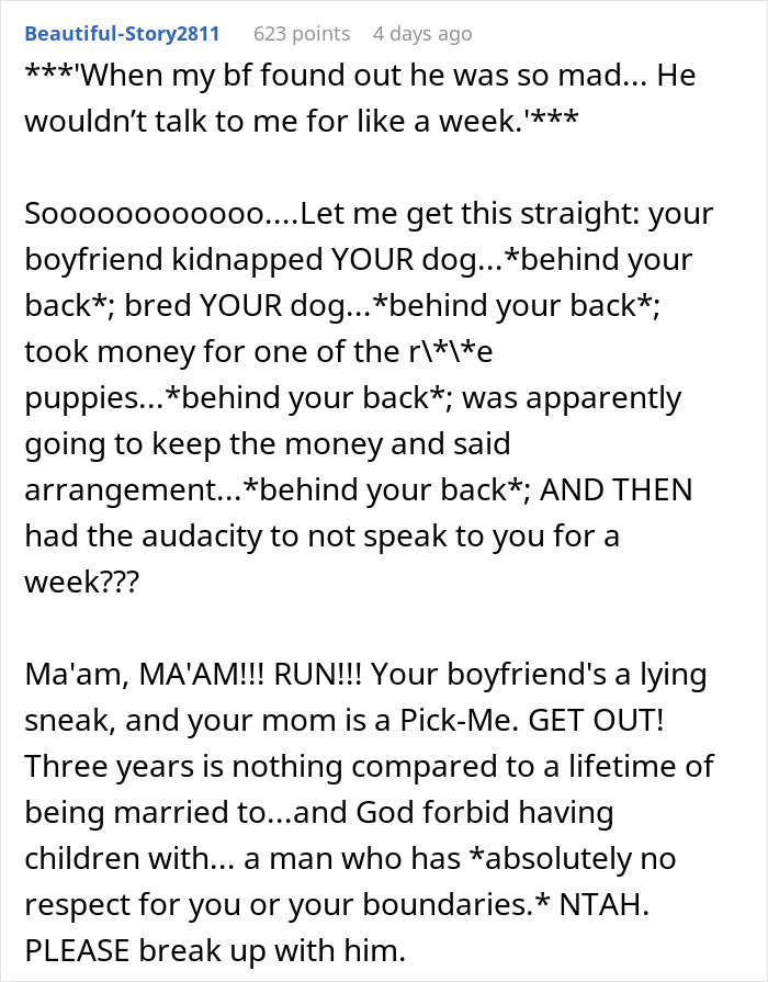 “AITA For Thinking Of Breaking Up With My BF Because Of What He Did To My Dog?” “AITA For Thinking Of Breaking Up With My BF Because Of What He Did To My Dog?”