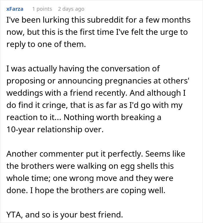 Two Relationships Come To An End After Proposal At Brother’s Wedding Didn’t Go As Planned Two Relationships Come To An End After Proposal At Brother’s Wedding Didn’t Go As Planned