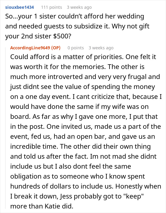 Drama Ensues After Woman Finds Out About A Wedding Gift Her Brother Got For Sister Drama Ensues After Woman Finds Out About A Wedding Gift Her Brother Got For Sister