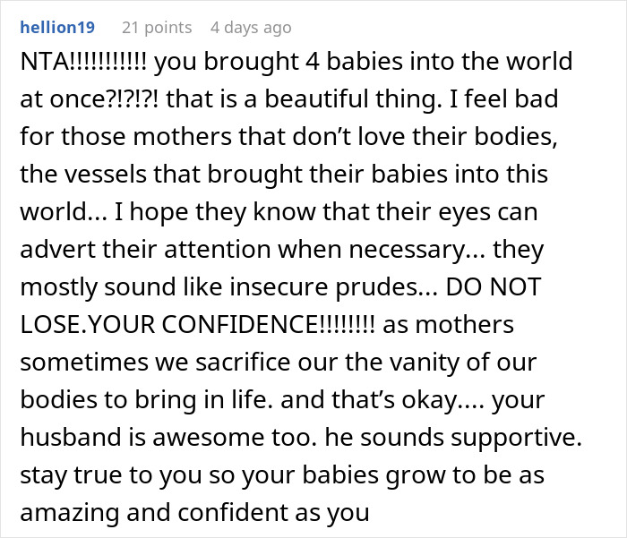 Mom Of 4 Disturbs Other Women At The Pool With Her Swimsuit, Asks If It Was Inappropriate