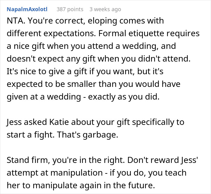 Drama Ensues After Woman Finds Out About A Wedding Gift Her Brother Got For Sister Drama Ensues After Woman Finds Out About A Wedding Gift Her Brother Got For Sister