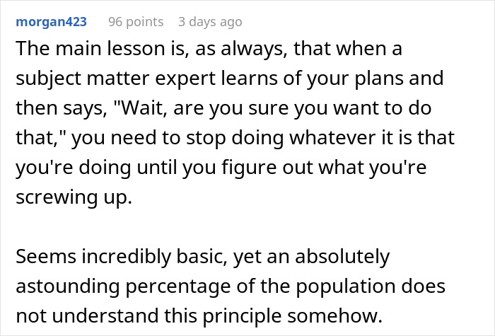 &ldquo;God, That Felt Good&rdquo;: Employee Makes Client Regret Not Trusting Their Knowledge By Doing As Told