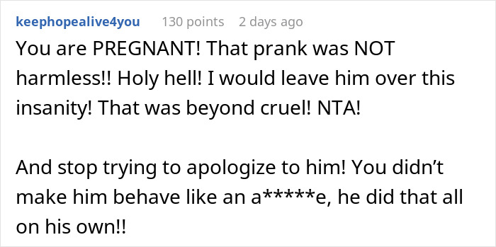 &ldquo;Harmless Prank&rdquo; Leaves 34-Weeks-Pregnant Wife Sobbing Uncontrollably, Husband Shifts The Blame